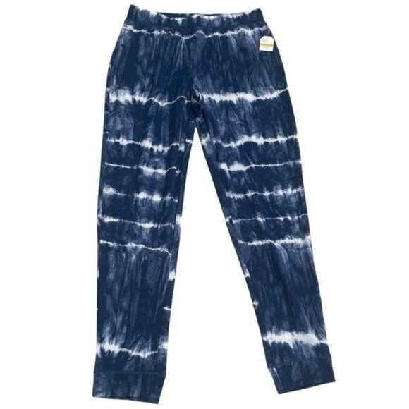 NEW Nautica Blue White Tie Dye Cozy Long Sleeve Jogger Pajama Set Holiday S - Picture 4 of 11